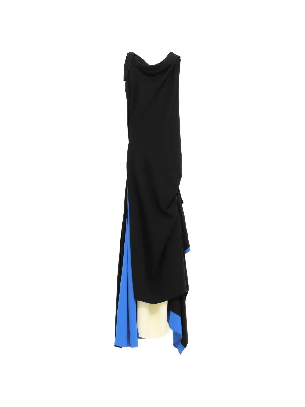 layered draped dress - 1