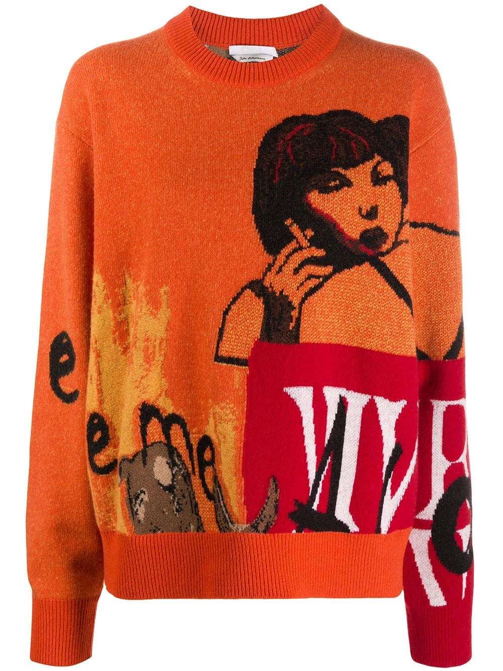 x Rita Ackermann graphic intarsia jumper - 1