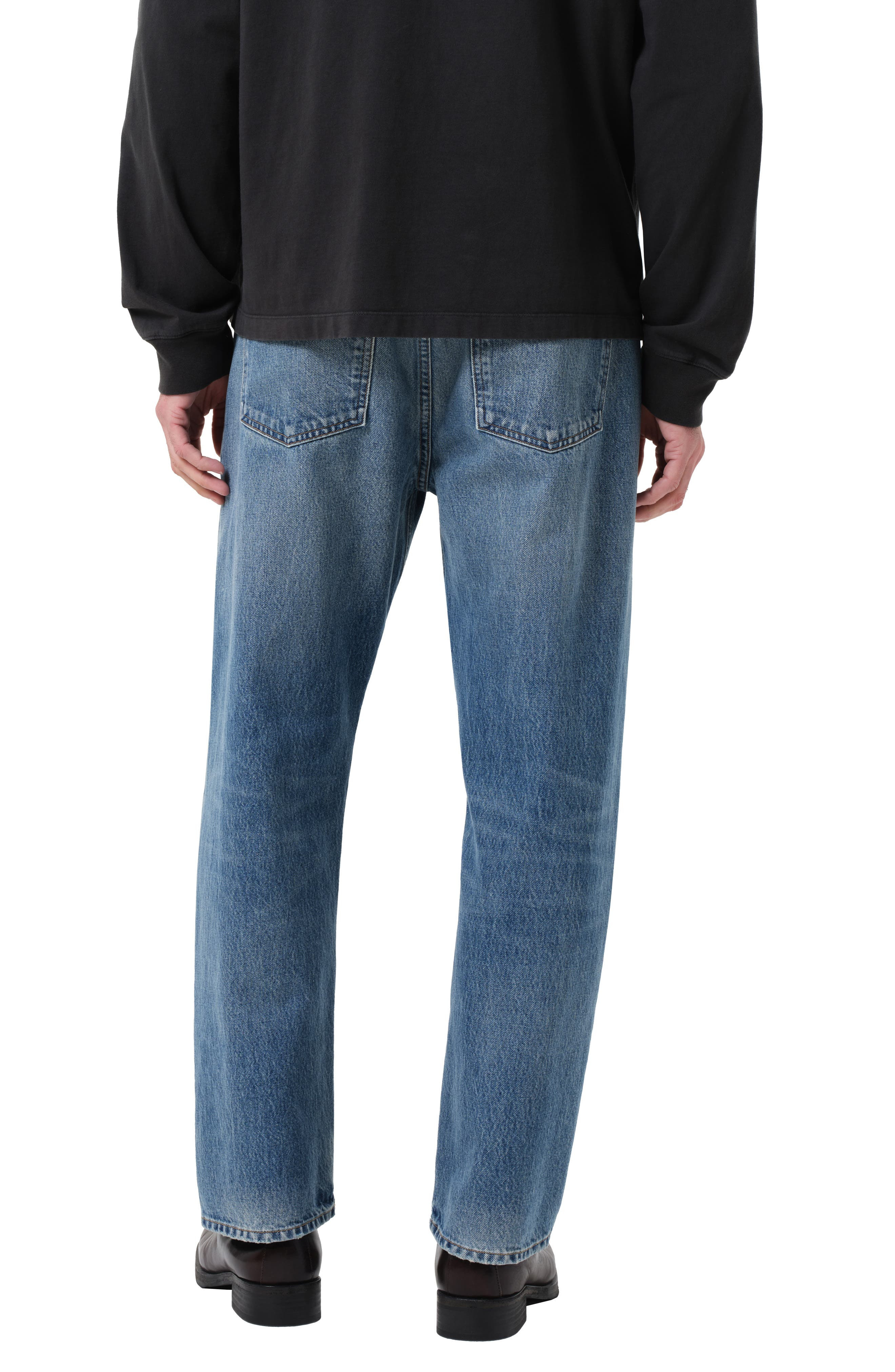 AGOLDE '90s Mid Rise Relaxed Straight Leg Jeans in Friction at Nordstrom - 2