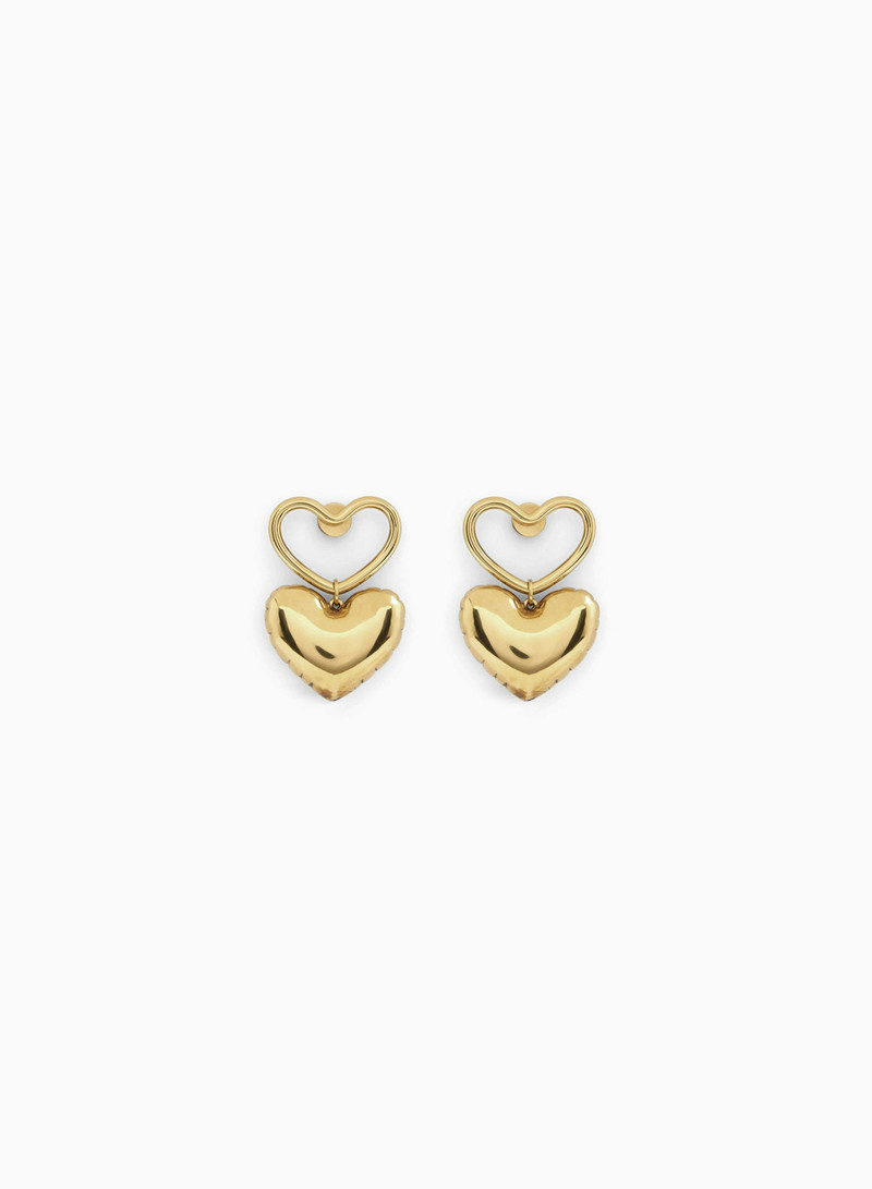 HEART CHARM EARRINGS 1