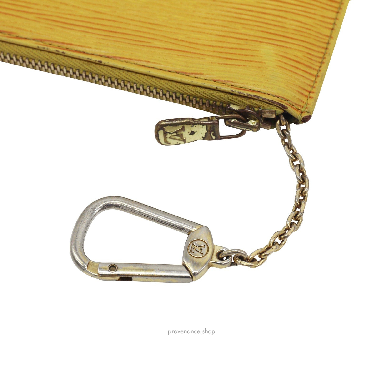 Louis Vuitton Key Pouch Cles - Tassil Yellow Epi Leather - 4