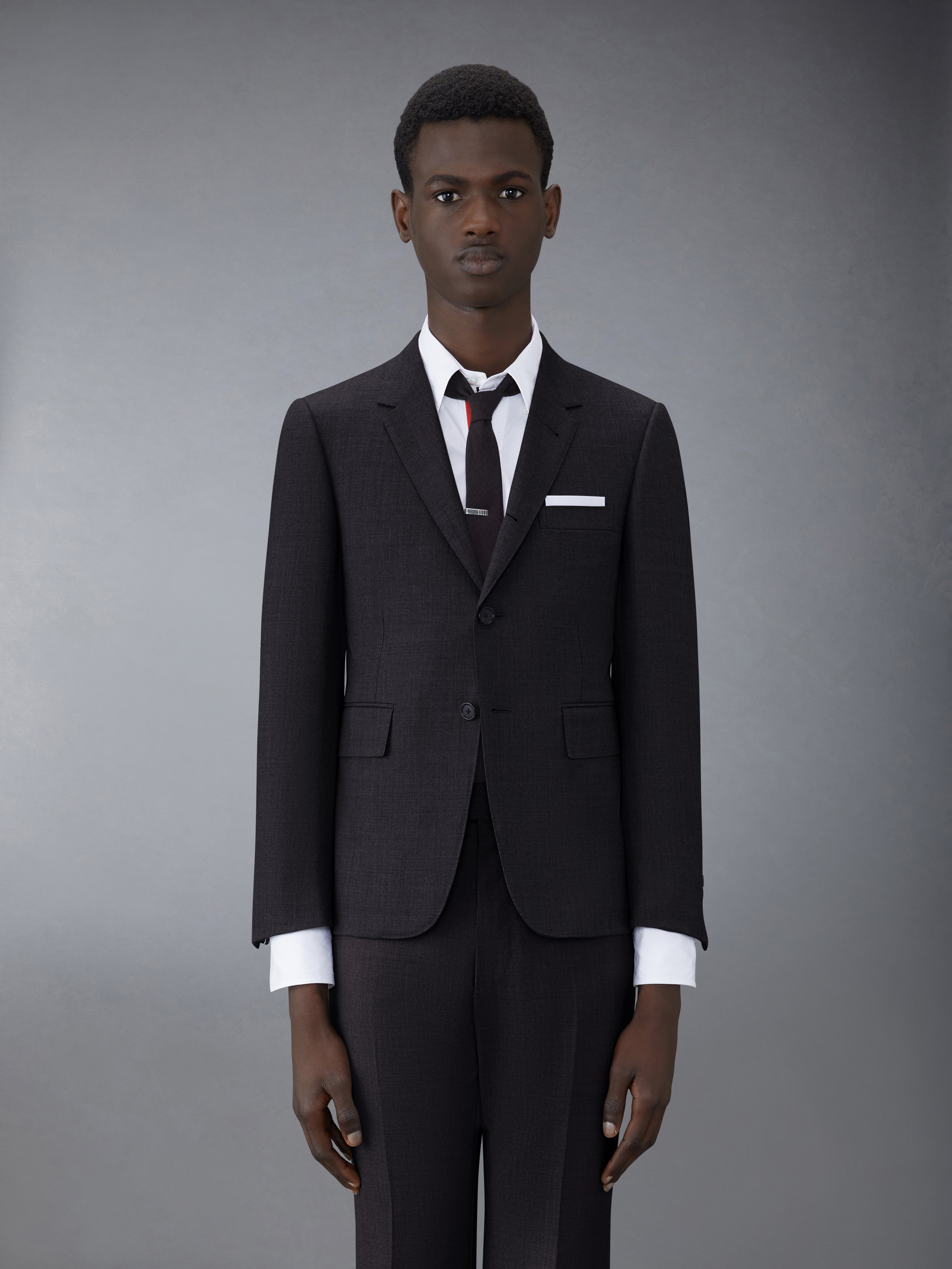 TWILL WOOL CLASSIC SUIT AND TIE - 3