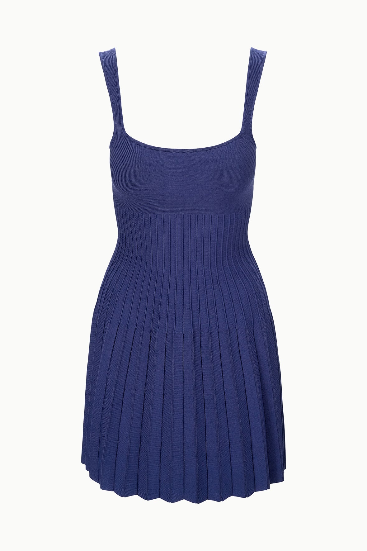 STAUD MINI ELLISON DRESS NAVY - 1