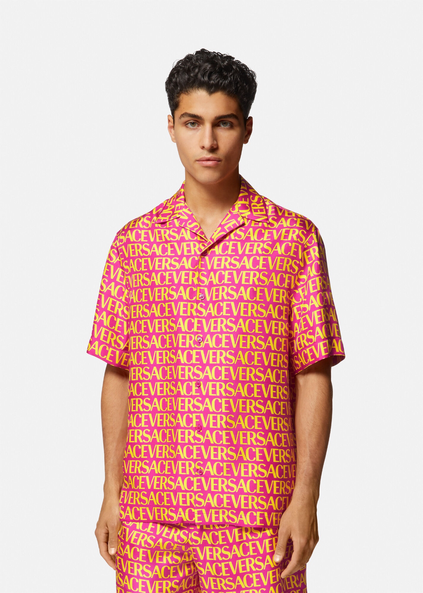 Versace Allover Silk Shirt - 3