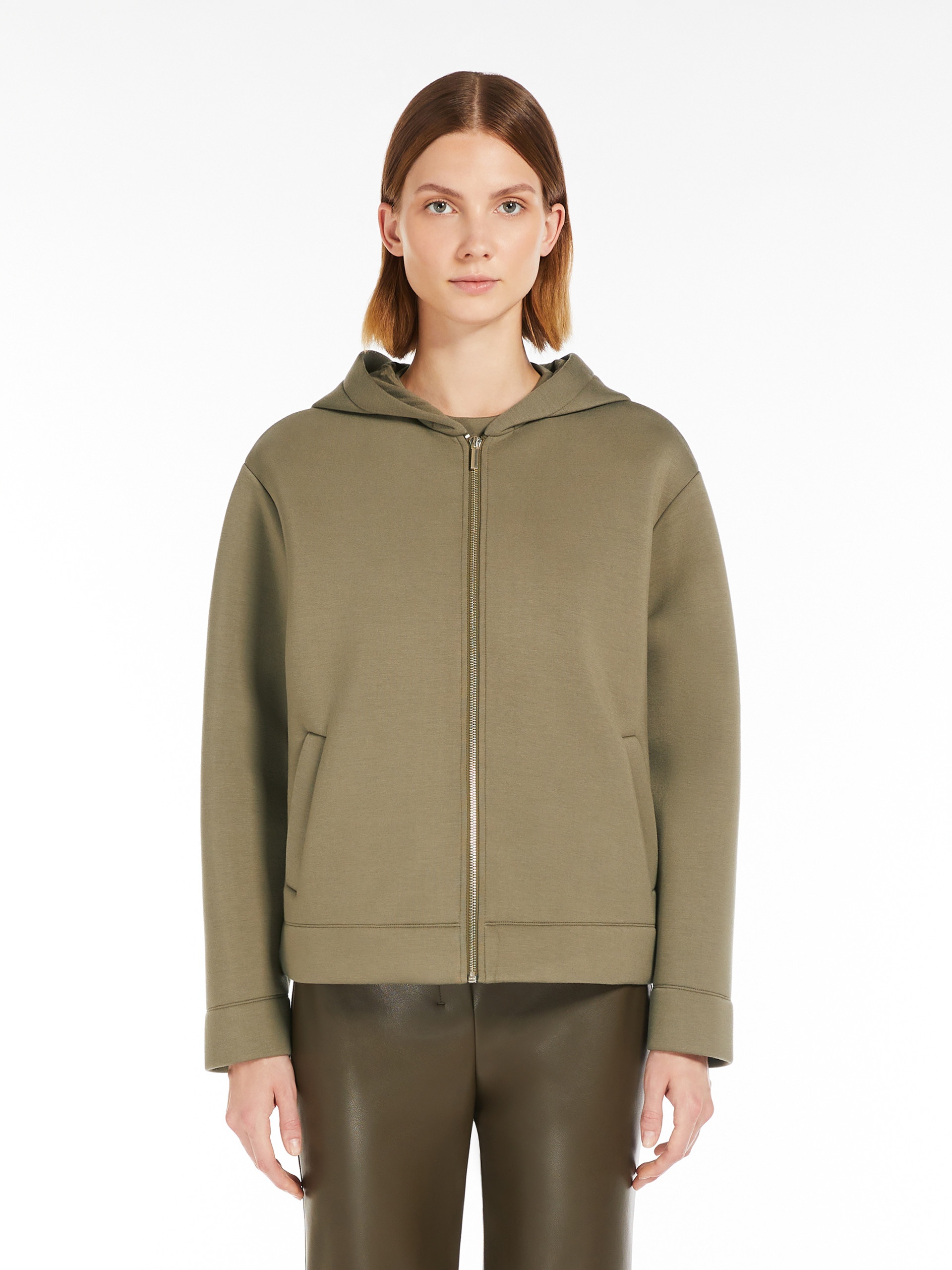 ANDORRA Jersey zip-up sweatshirt - 3