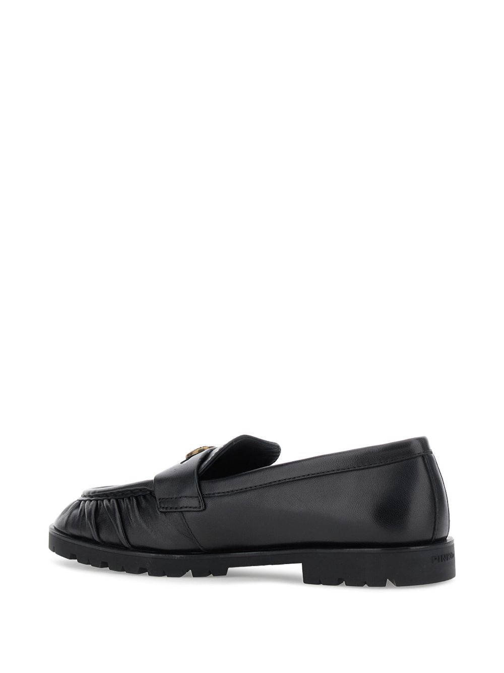 Nora pleated logo loafers - 3