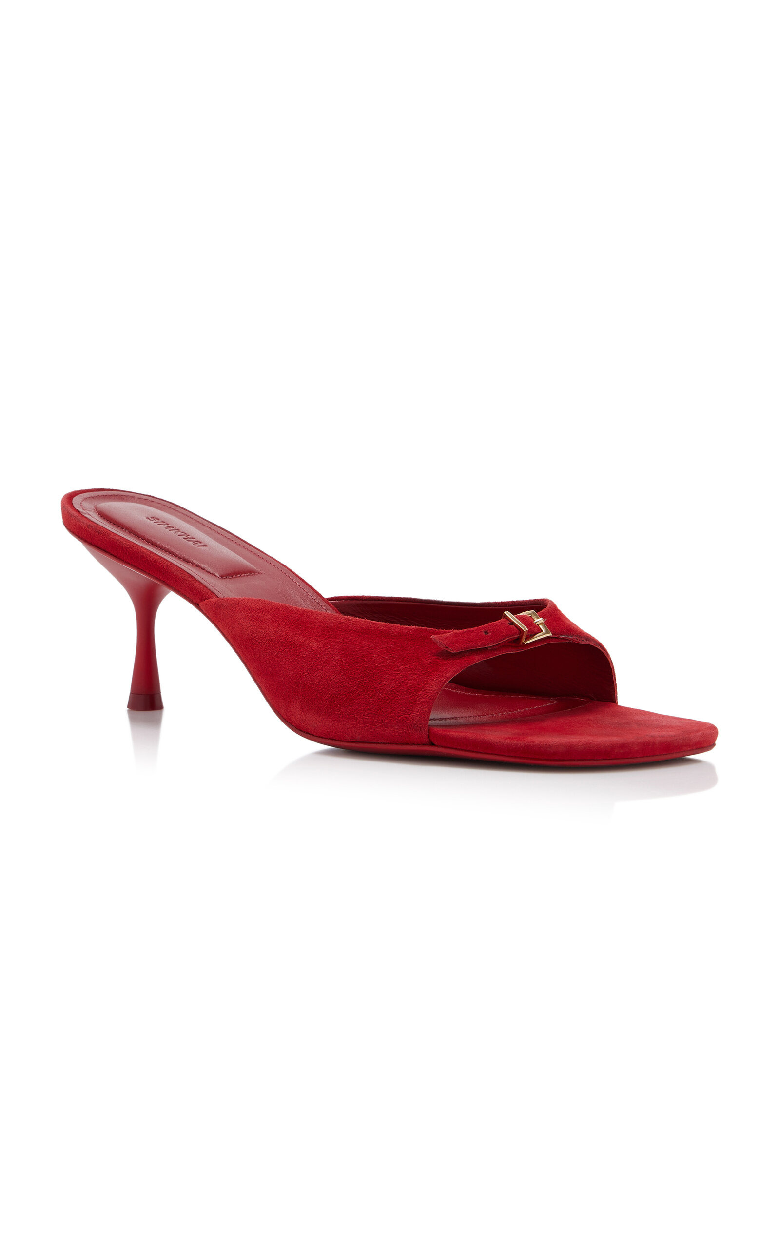 Carey Suede Sandals red - 6
