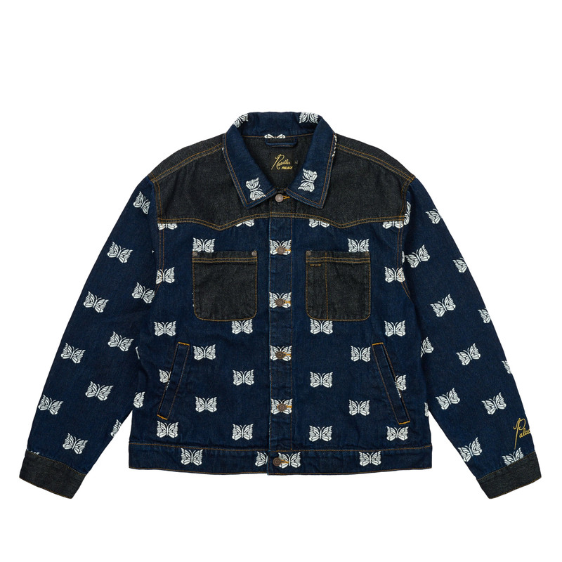 PALACE NEEDLES WESTERN DENIM JACKET INDIGO - 1