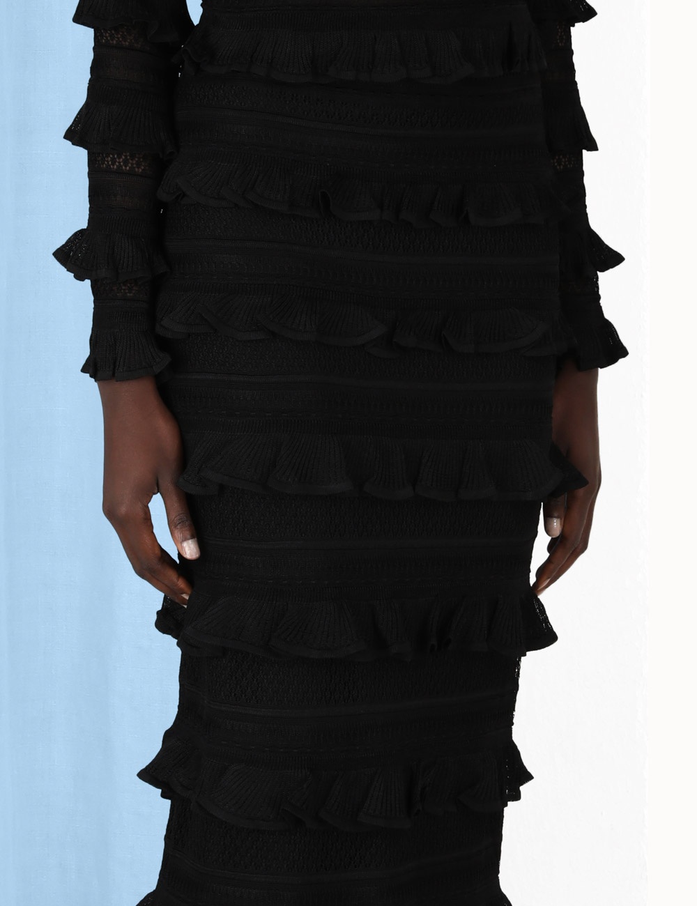 WONDERLAND FRILL MIDI SKIRT - 5