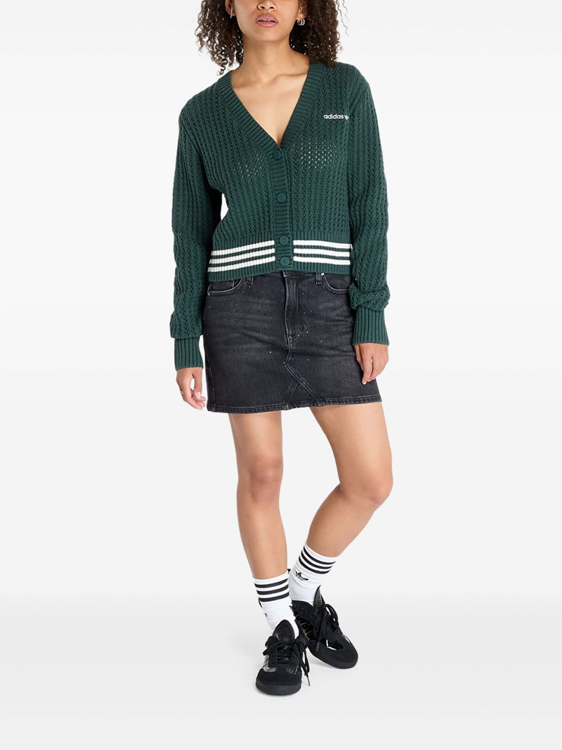 adidas ribbed-knit cardigan outlook