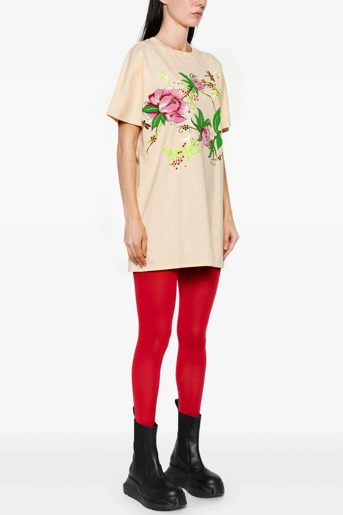 'Peonies Kimono' dress - 2