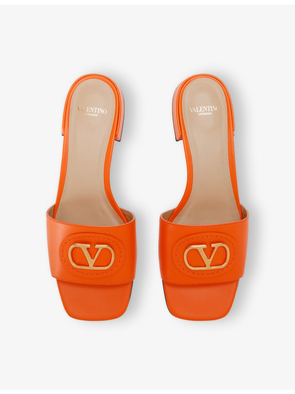 VLogo 20 Leather Slides - 2