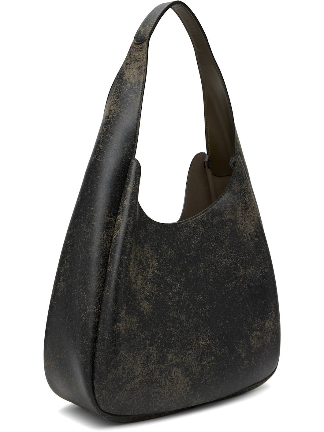 Brown Logo Slouchy Aged Large Tote - 3