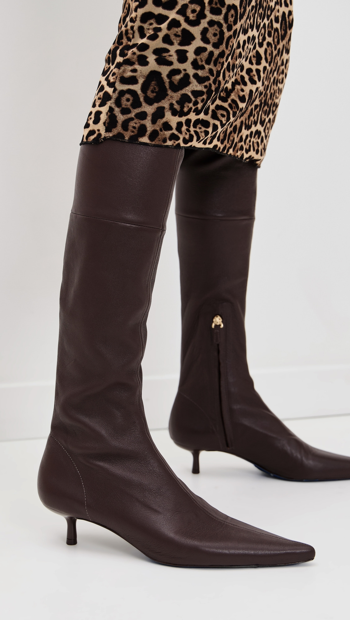 Joni Stretch Leather Over-The-Knee Boots - 2