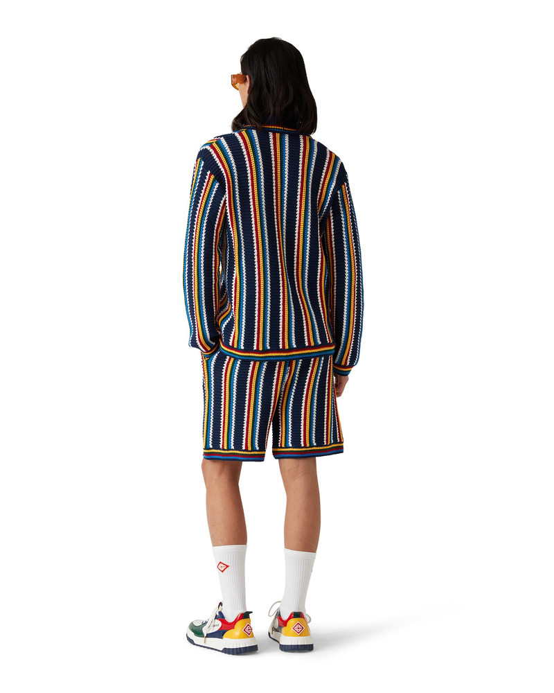 Stripe Crochet Shirt | Casablanca Paris 3