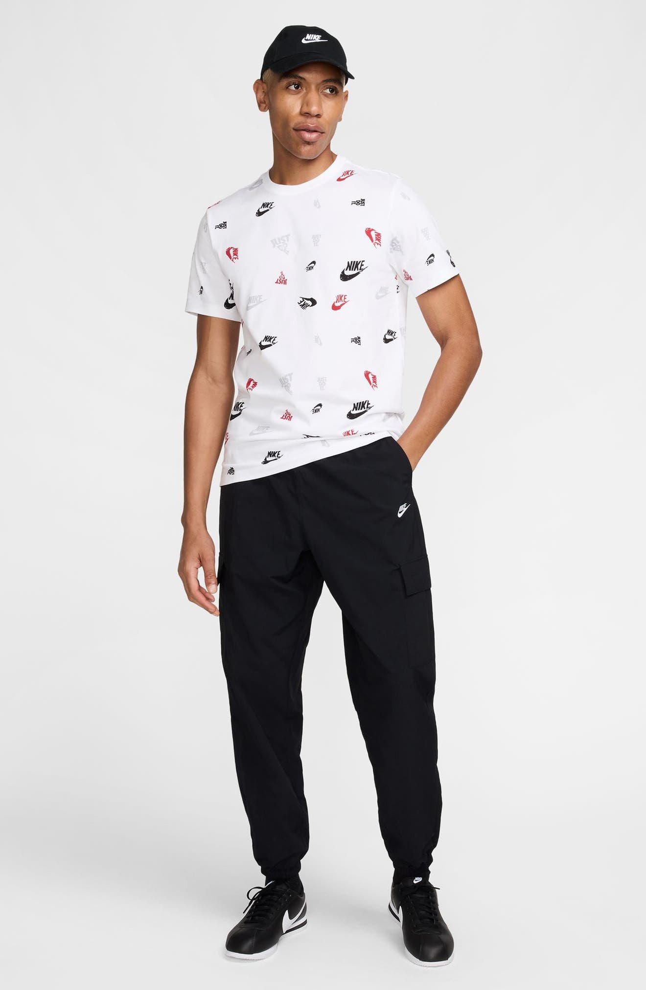 Nike Club Woven Cargo Pants in Black at Nordstrom - 7