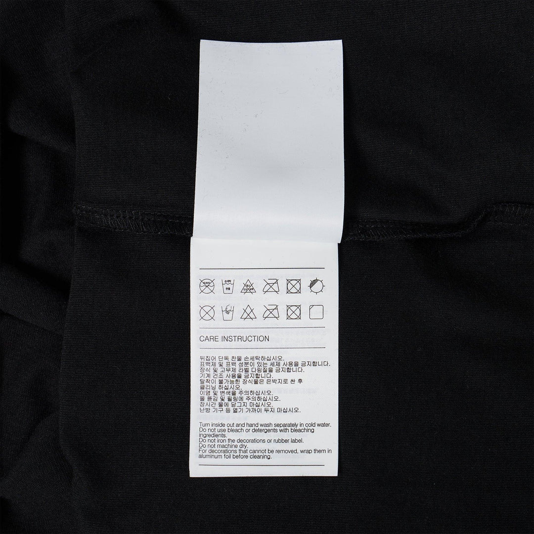 Black Rhinestone Basic Logo Tee - 4