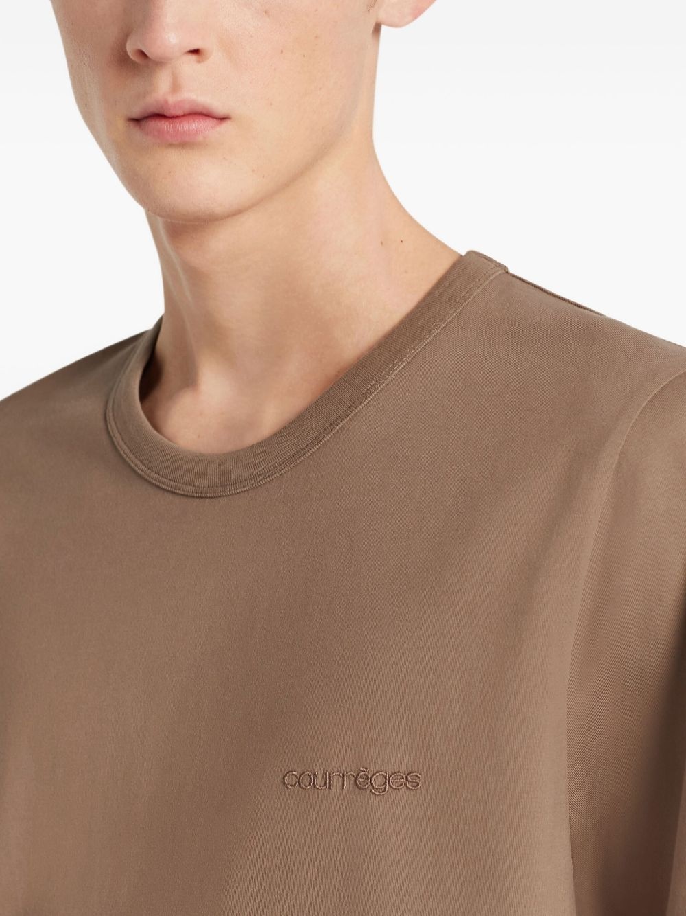 logo-embroidered short-sleeve T-shirt - 4