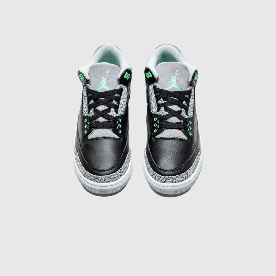 AIR JORDAN 3 RETRO "BLACK/GREEN GLOW" - 3