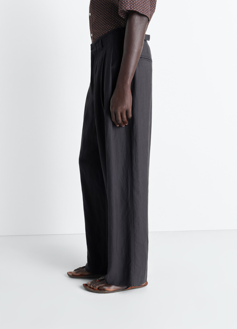 PLEATED TAILORED PANTS IN VISCOSE LINEN GABARDINE 5