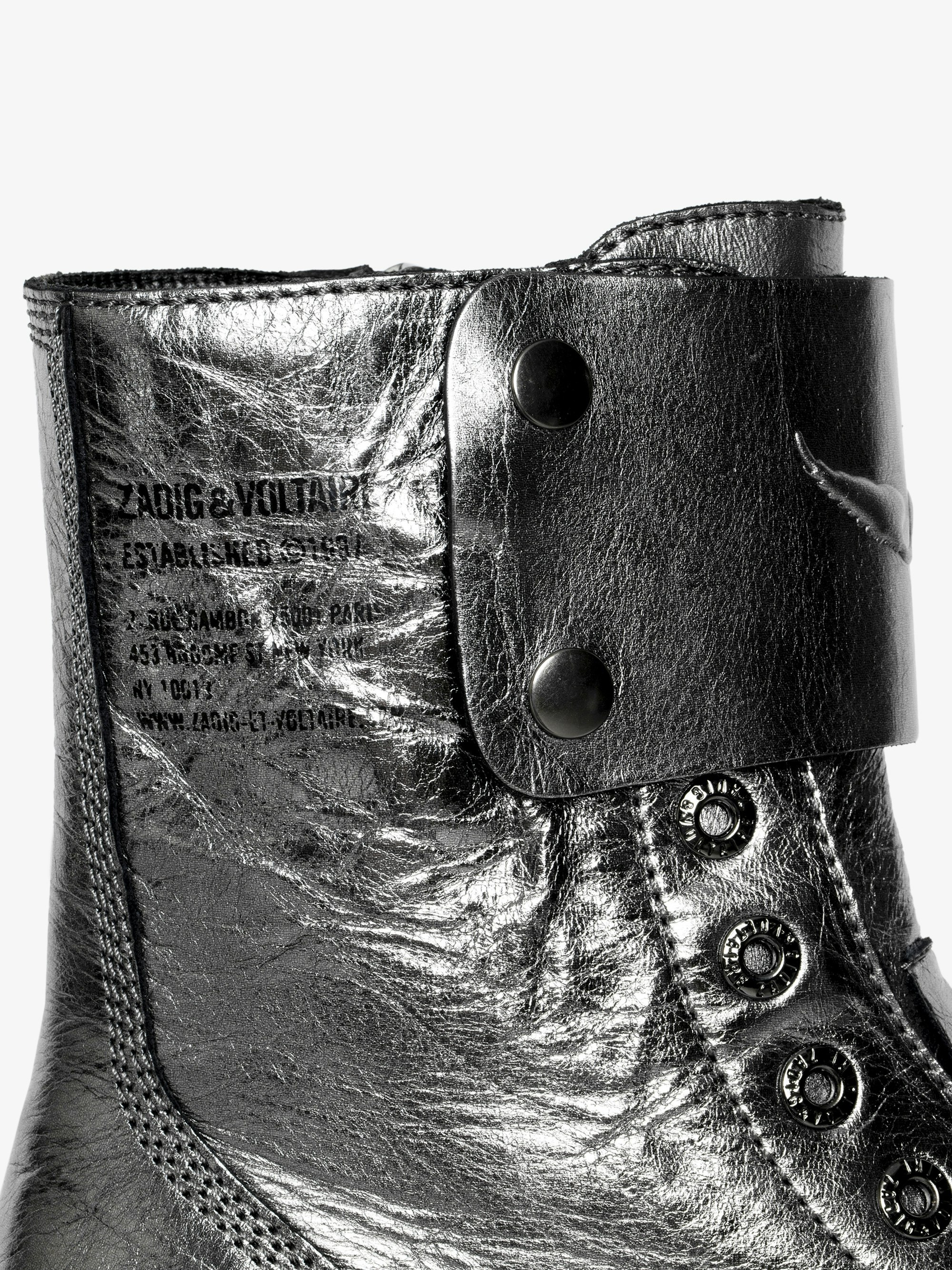 Joe Fast Vintage Metal Ankle Boots - 2