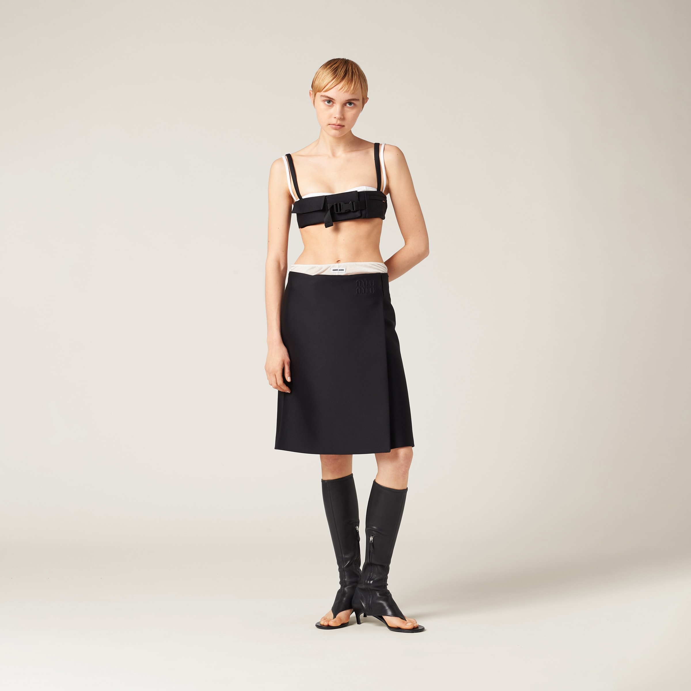 Miu Miu - - Cashmere Panties - Black - IT 40 - Moda Operandi