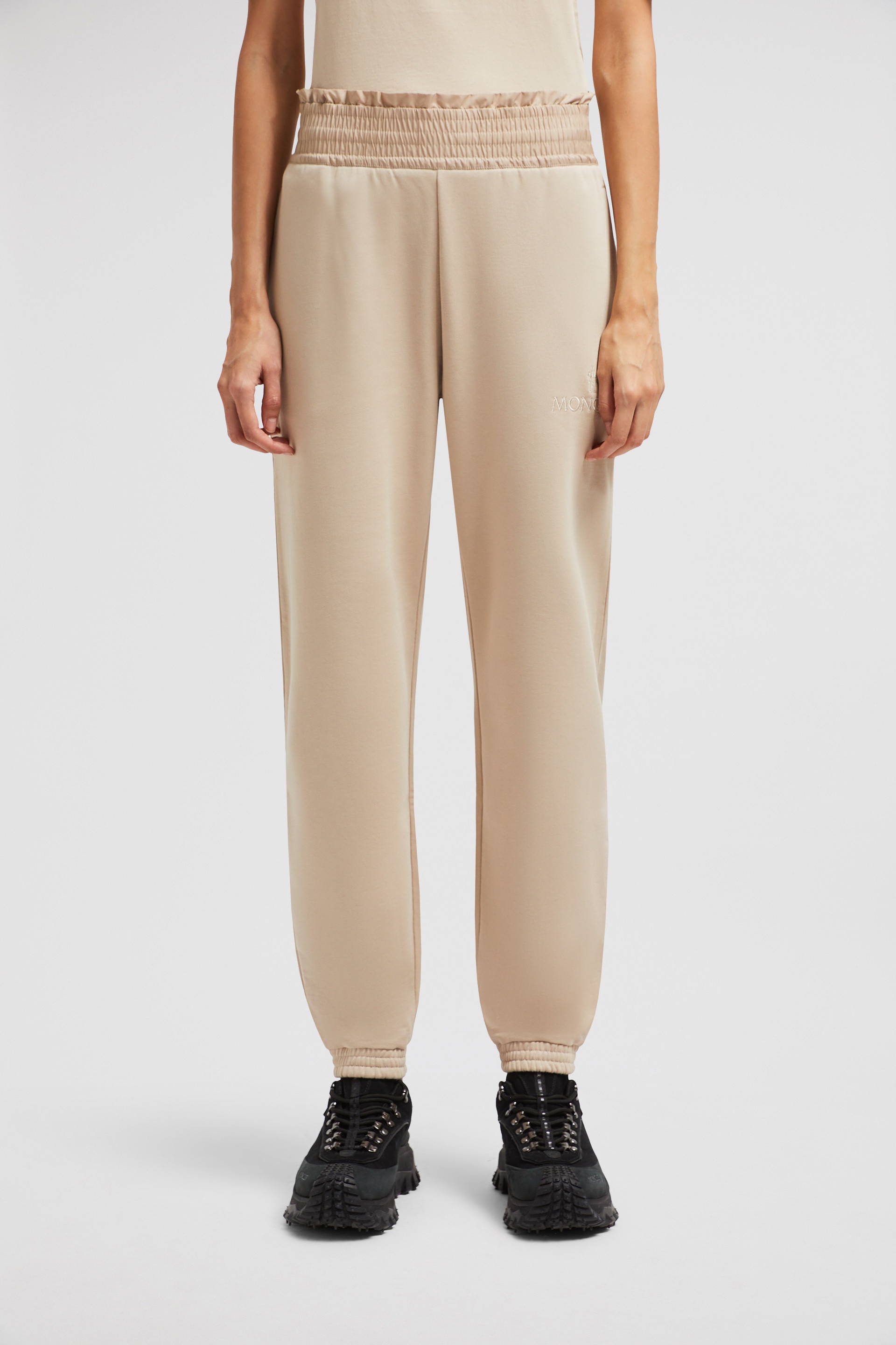 Embroidered Logo Cotton Sweatpants - 3