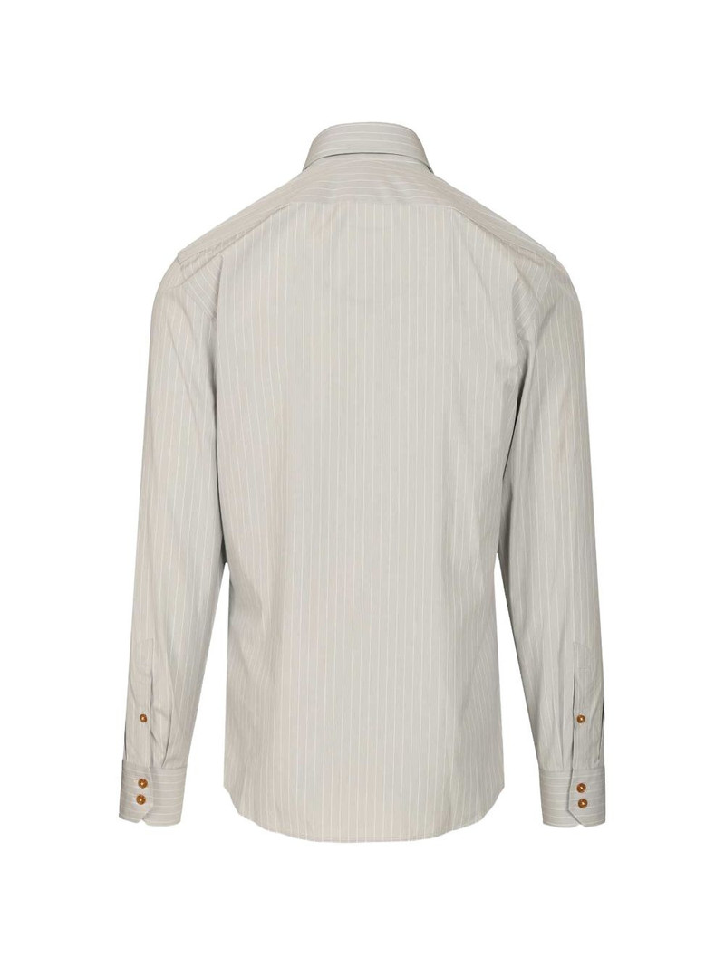 Vivienne Westwood Ghost pinstripe-logo shirt outlook