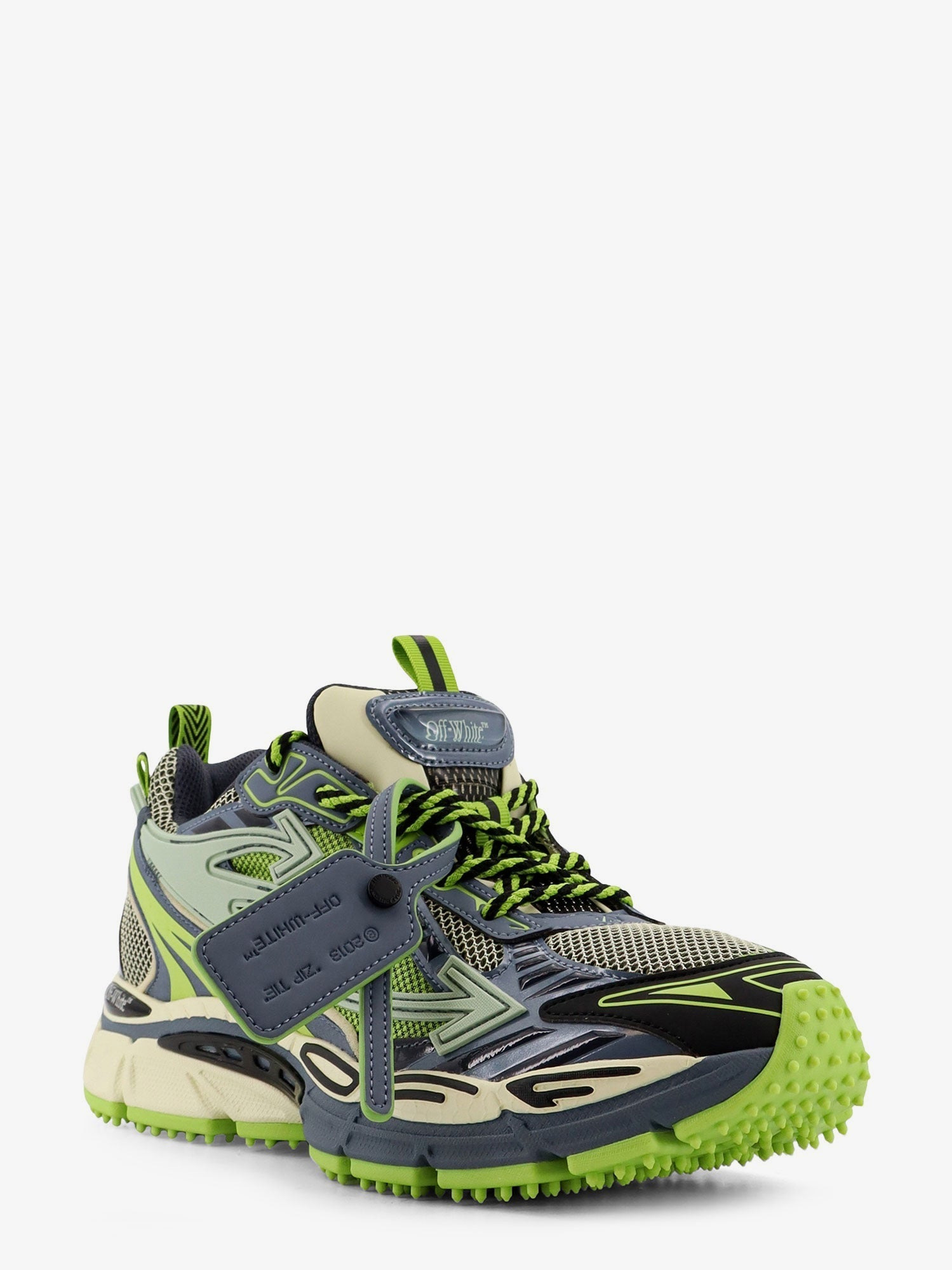 Off White Men Ow Be Right Back Mesh Low-Top Sneakers - 2