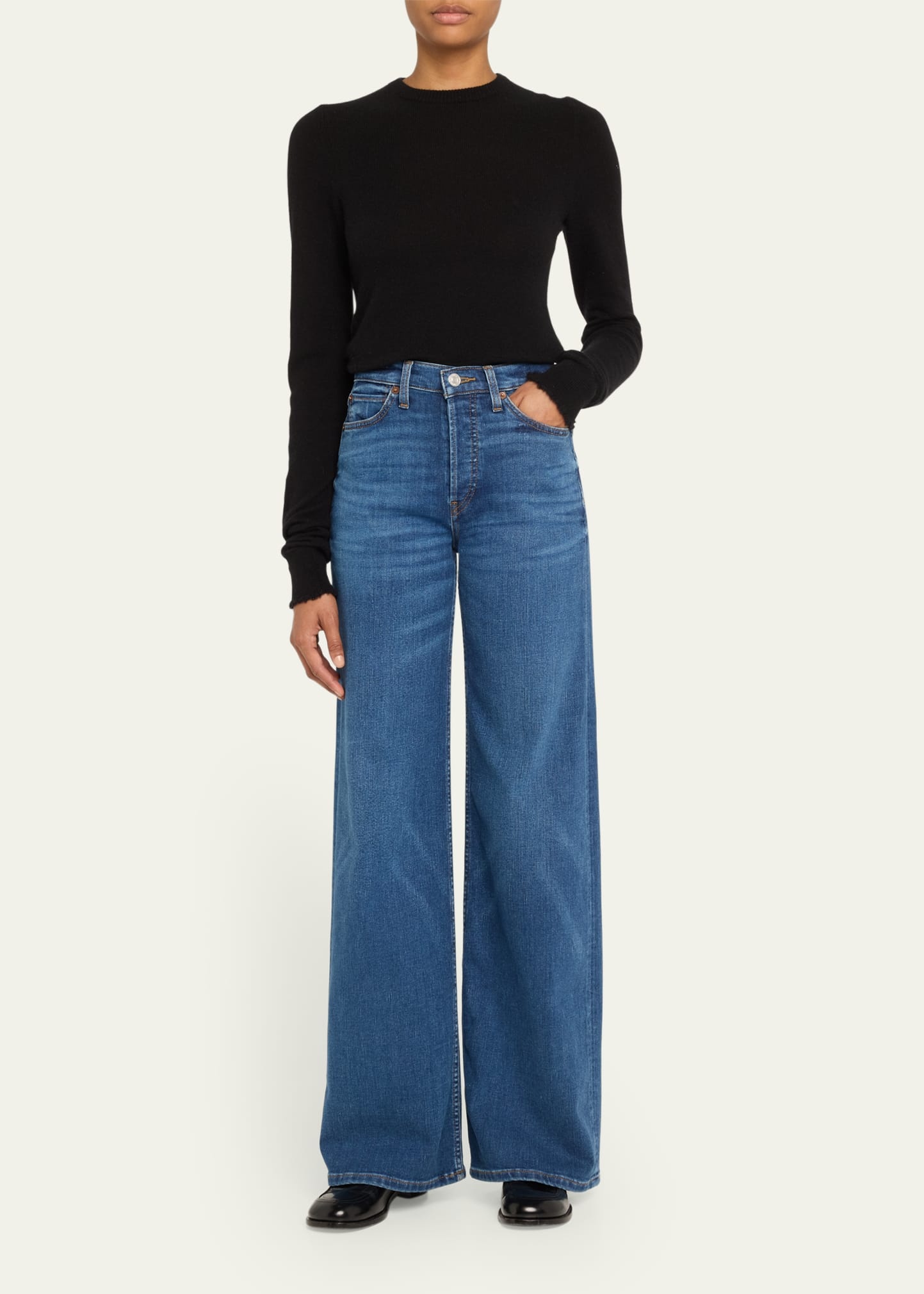 70s Ultra High-Rise Wide-Leg Jeans - 2