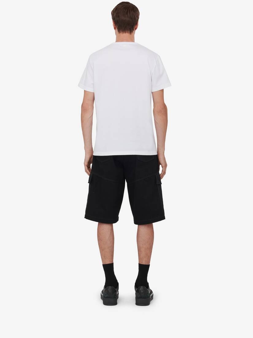 Men's Dragonfly T-shirt in White/black - 4