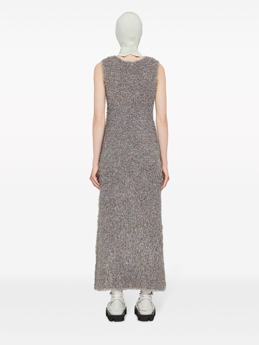 V-neck sleeveless midi dress - 4