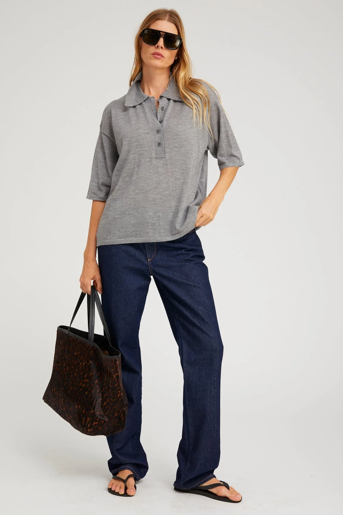 RELAXED STRAIGHT LEG DENIM - 1