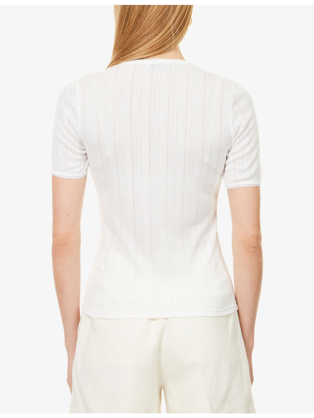Pia Round-Neck Knitted T-Shirt - 4