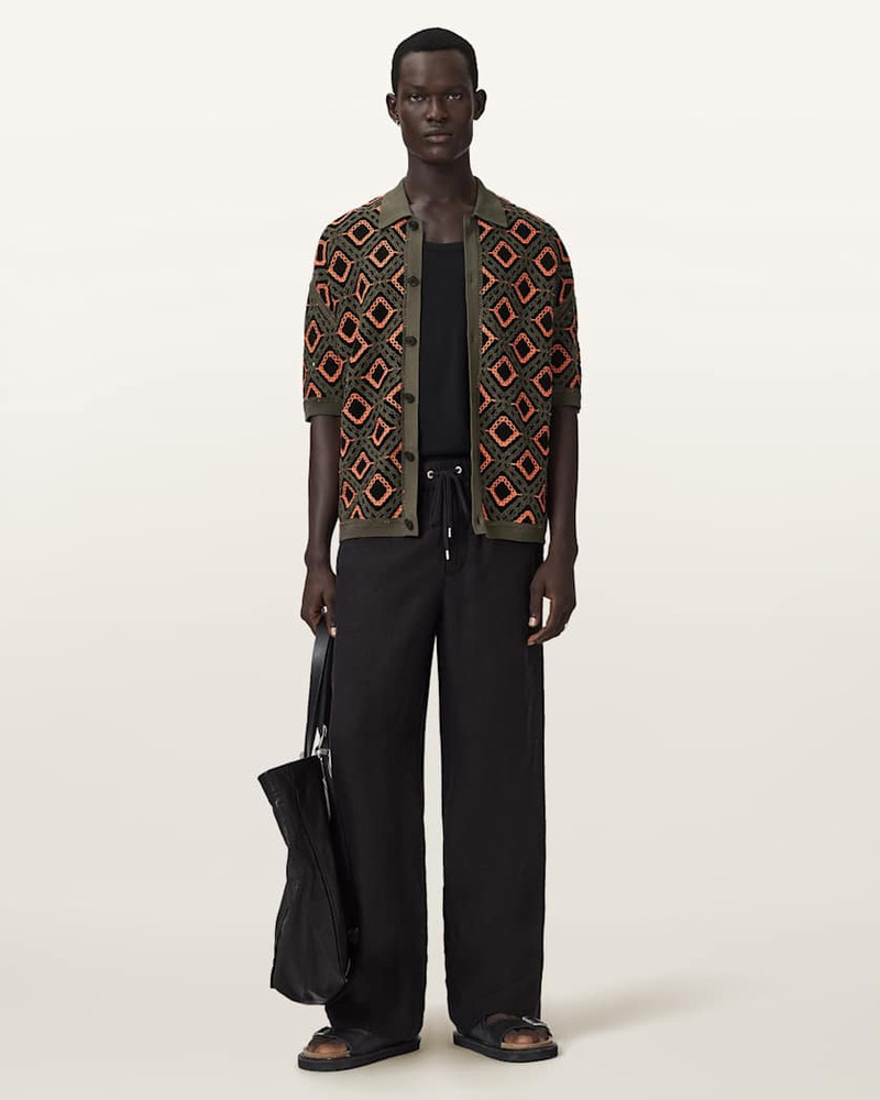 ALLSAINTS MORENA SHORT SLEEVE COLLARED CARDIGAN outlook