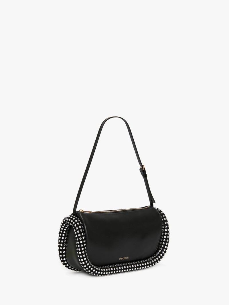 JW Anderson BUMPER-15 LEATHER SHOULDER BAG WITH CRYSTAL outlook