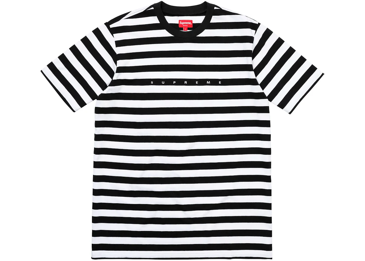 Supreme Bar Stripe Tee Black - 1