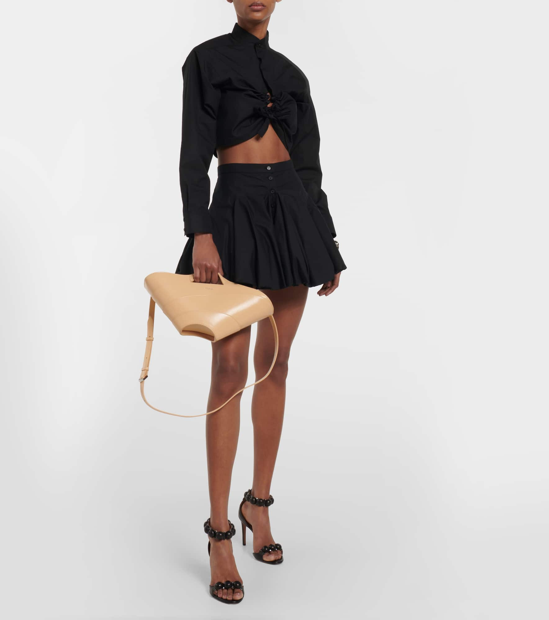 Khaima Small leather tote bag - 5