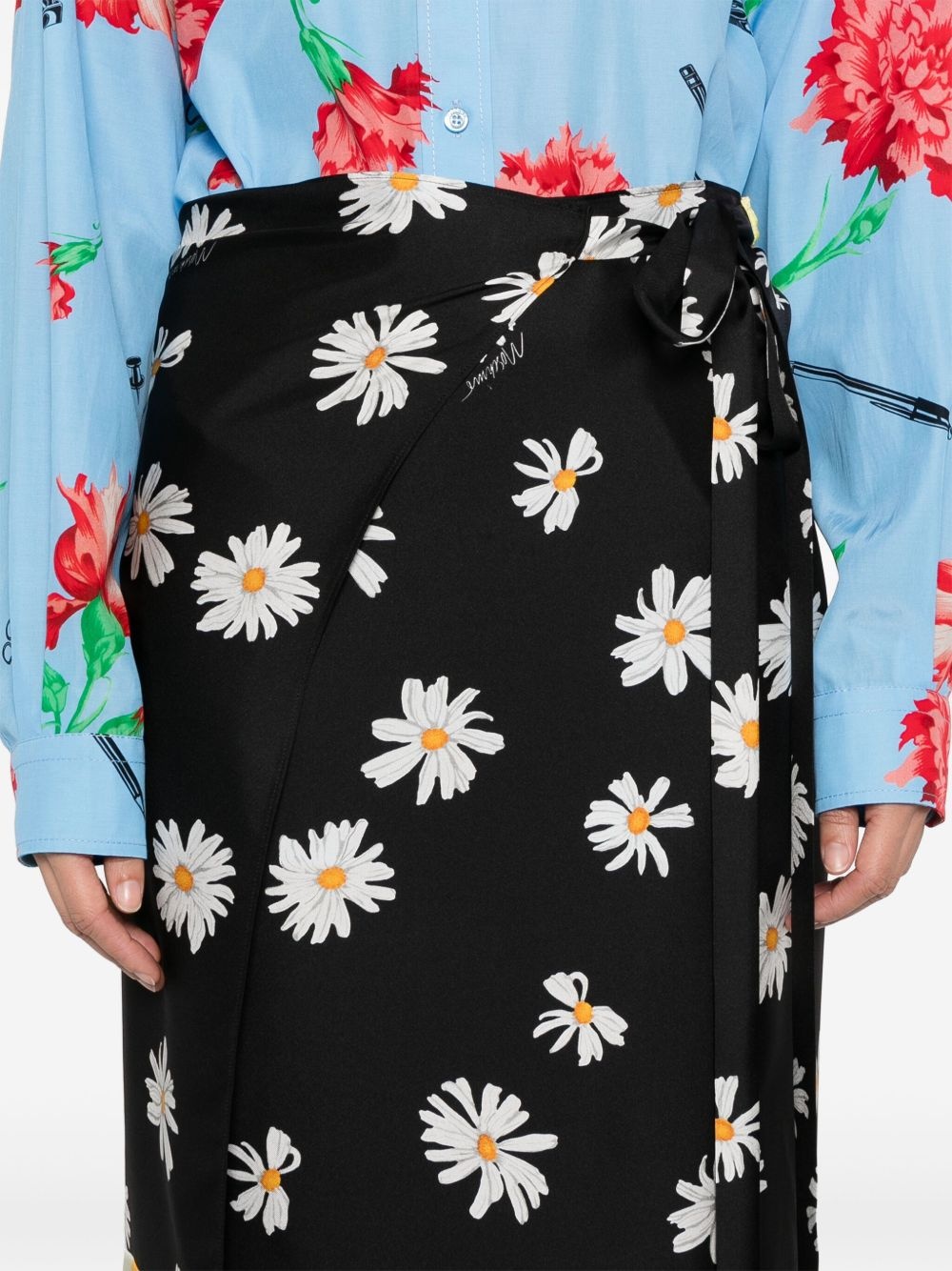 colour-block maxi skirt - 5