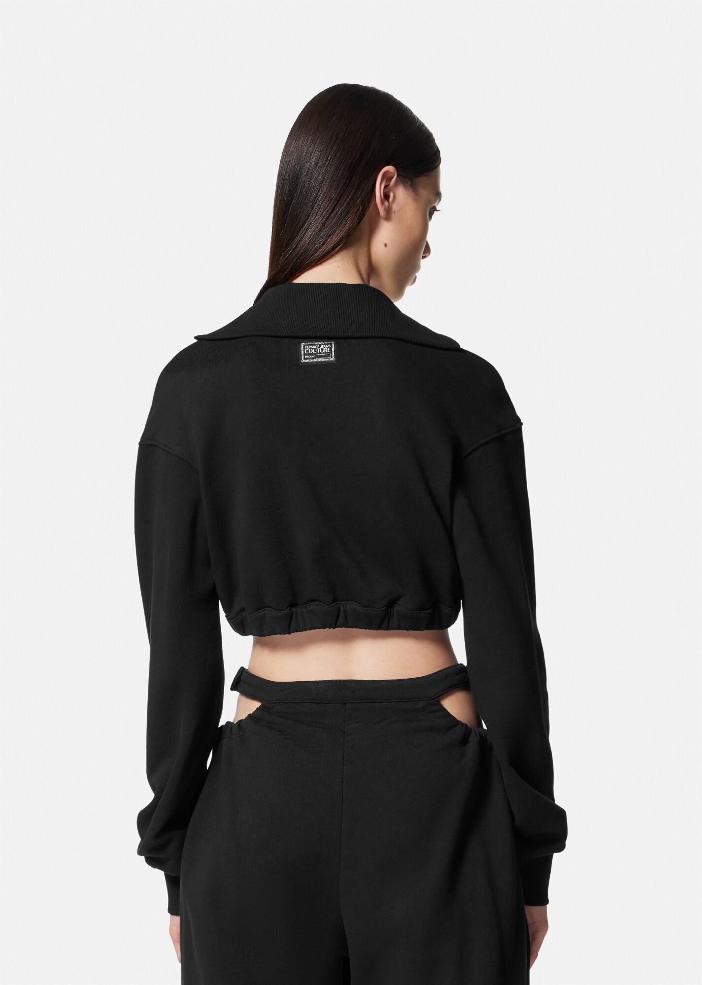 Baroque Buckle Crop Hoodie - 4