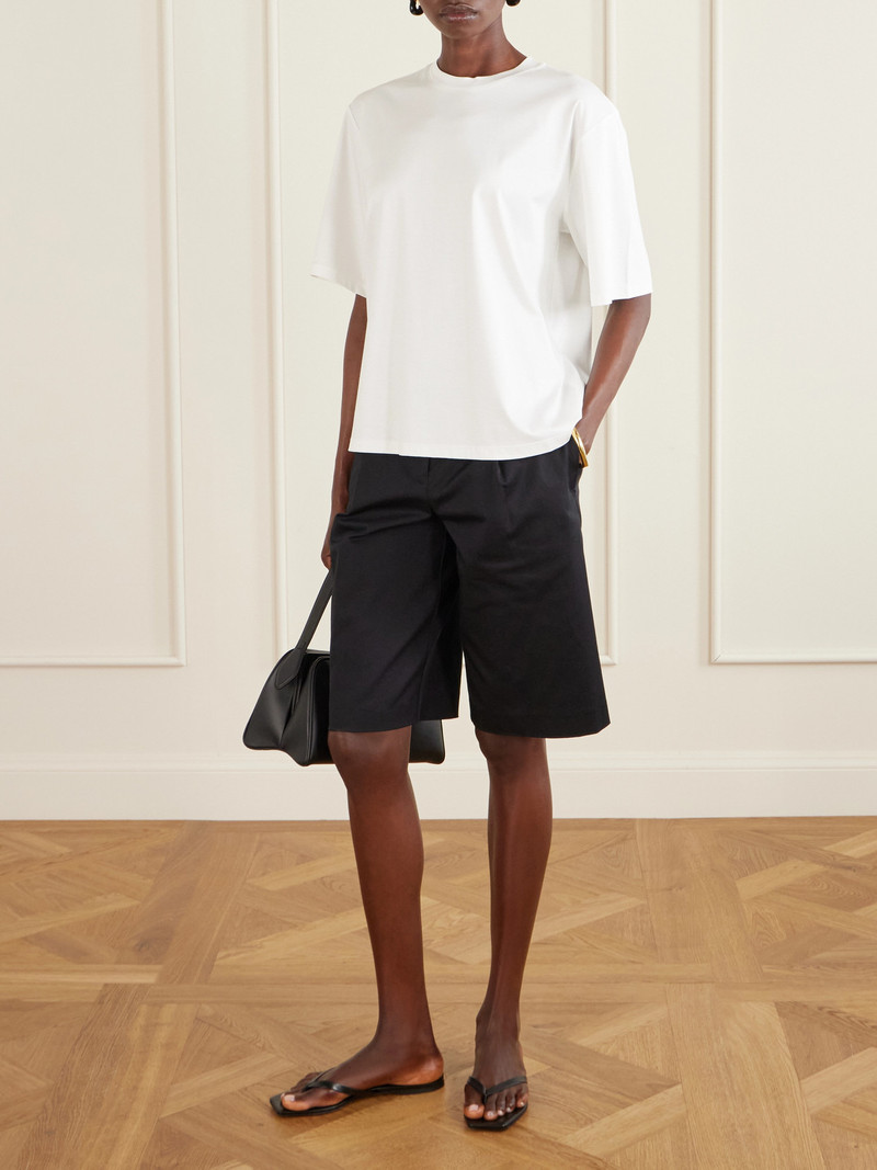 RÓHE Oversized Cotton, Modal And Silk-blend T-shirt outlook
