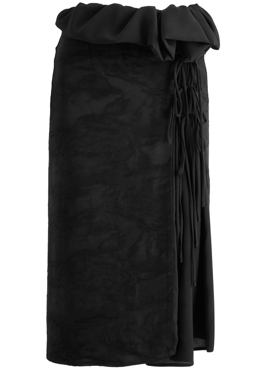 Dries Van Noten Sebia Floral-jacquard Moiré Midi Skirt - 1