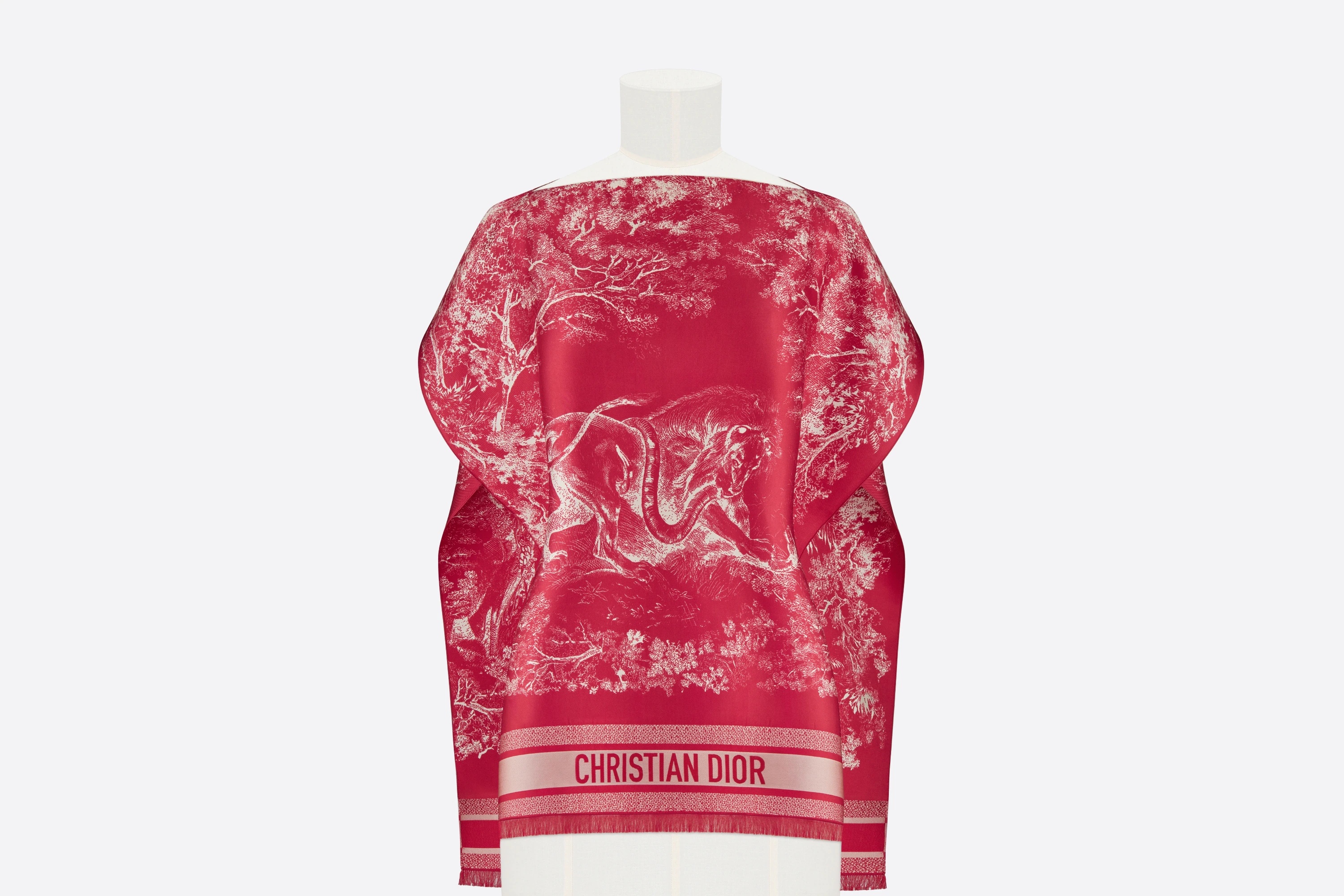 Toile de Jouy Reverse Poncho - 1