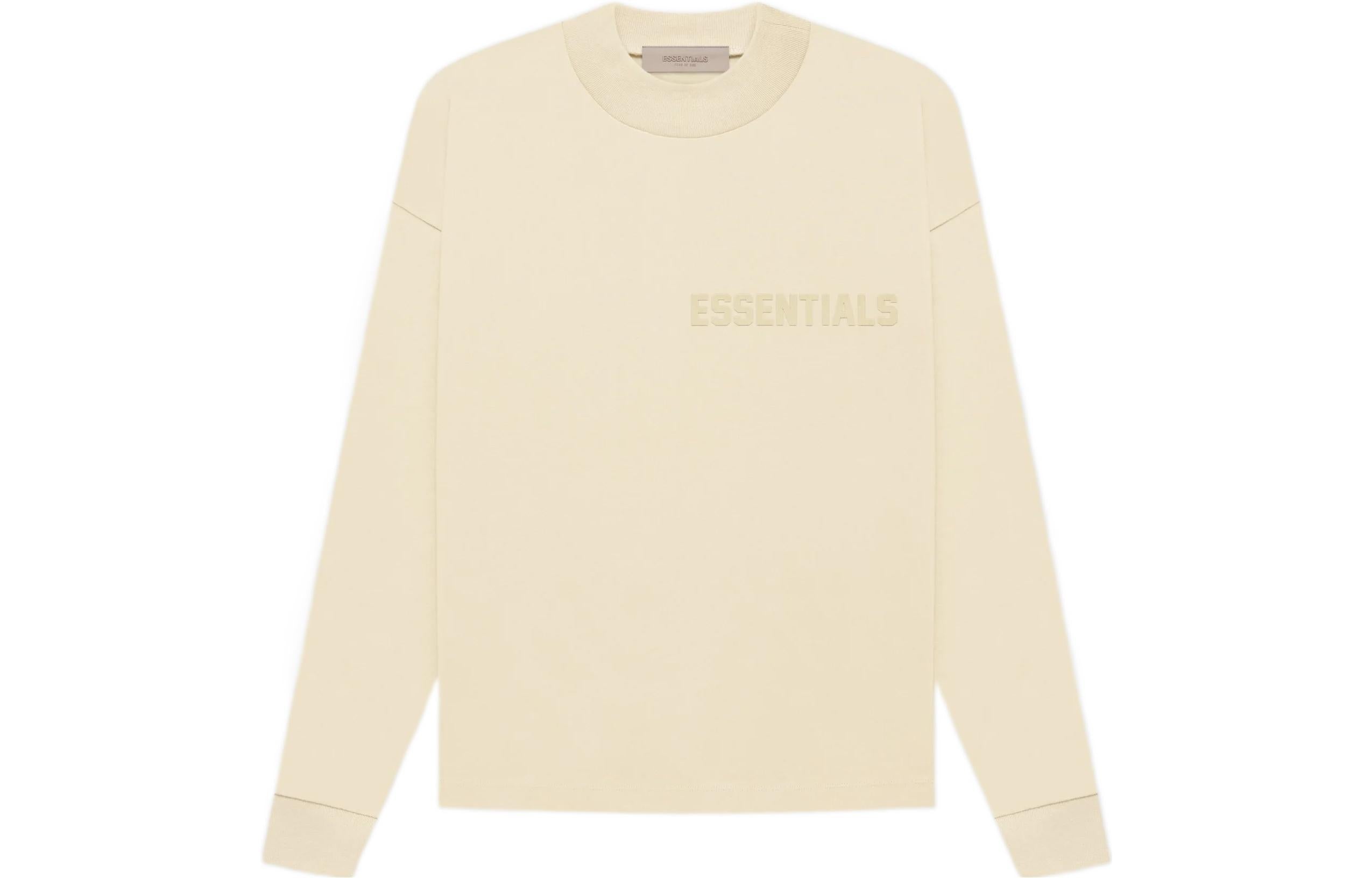 Fear of God Essentials FW22 Long Sleeve Tee Egg Shell FOG-FW22-258 - 2