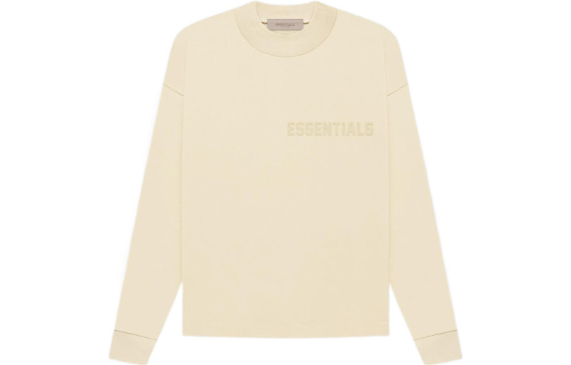 ESSENTIALS Fear of God Essentials FW22 Long Sleeve Tee Egg Shell FOG-FW22-258 outlook