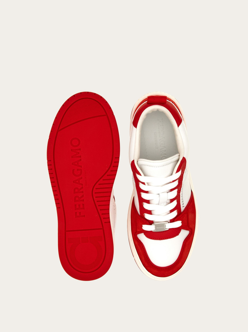 Suede patch skate sneaker 5