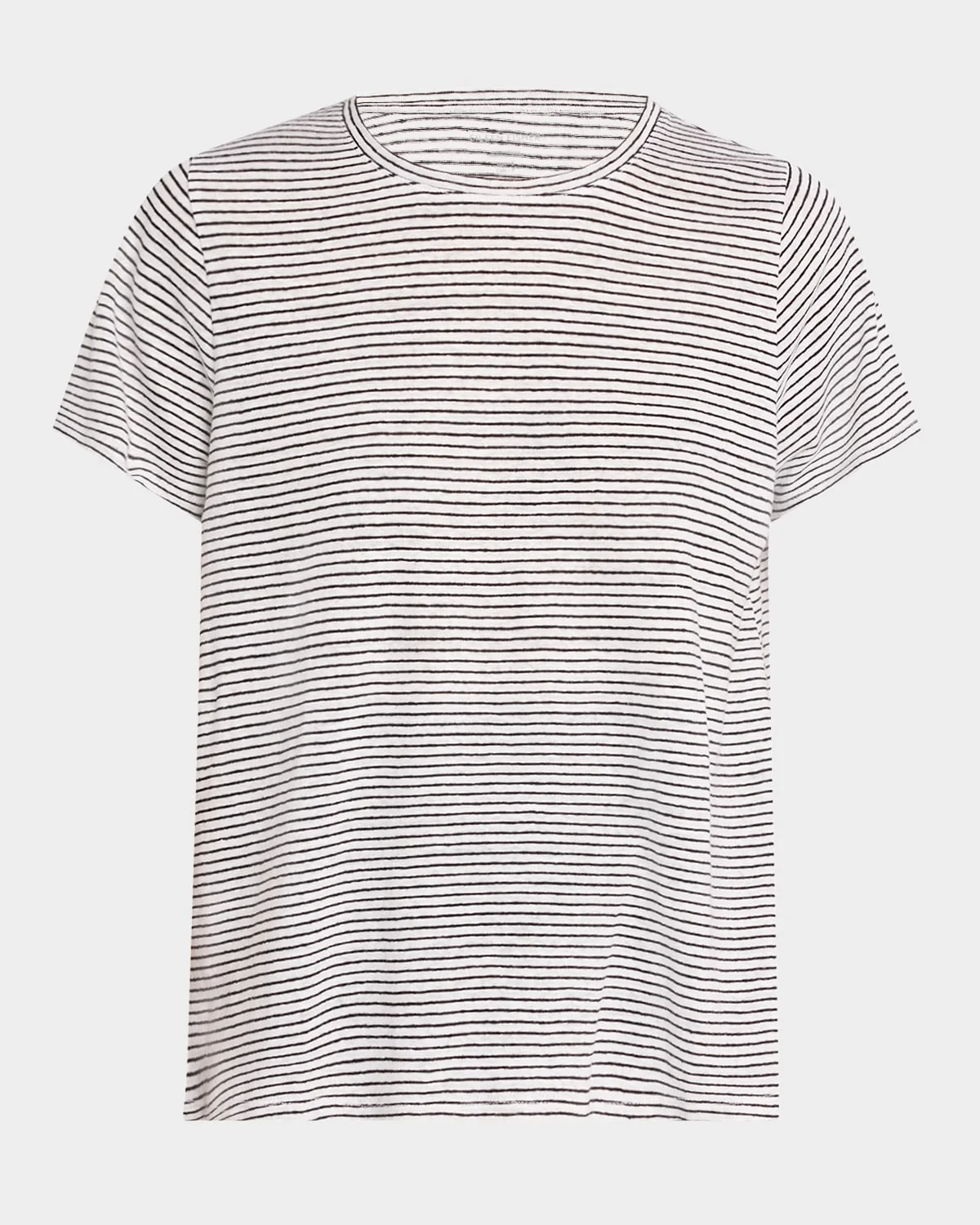 Striped Organic Linen Jersey T-Shirt - 1