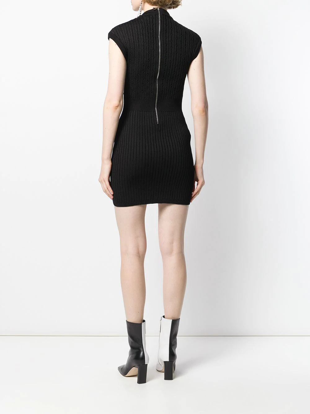 fitted knitted dress - 4