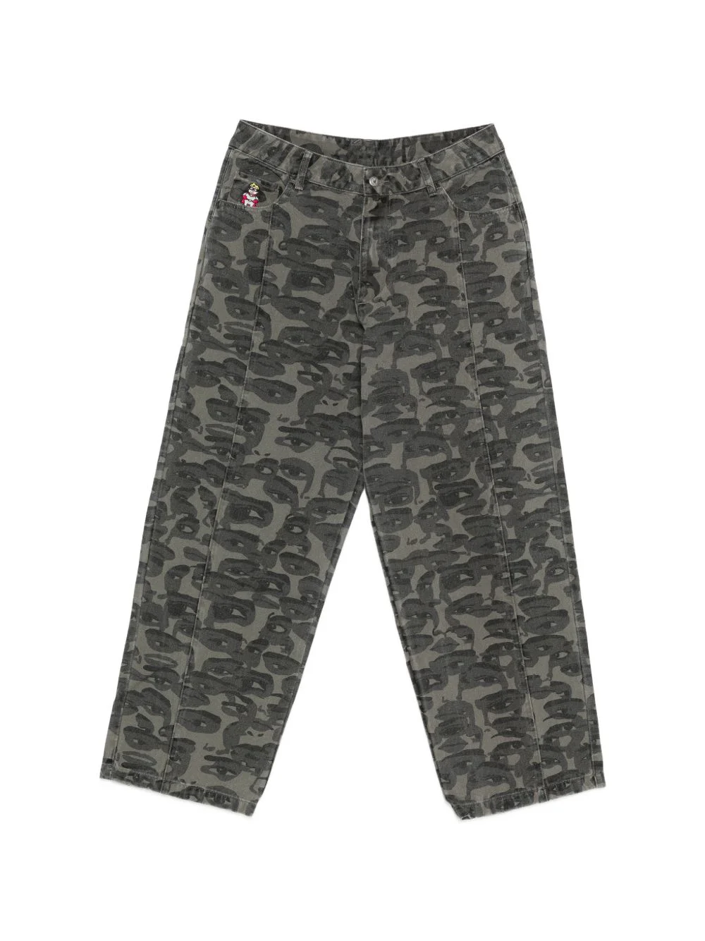 printed jeans - 1