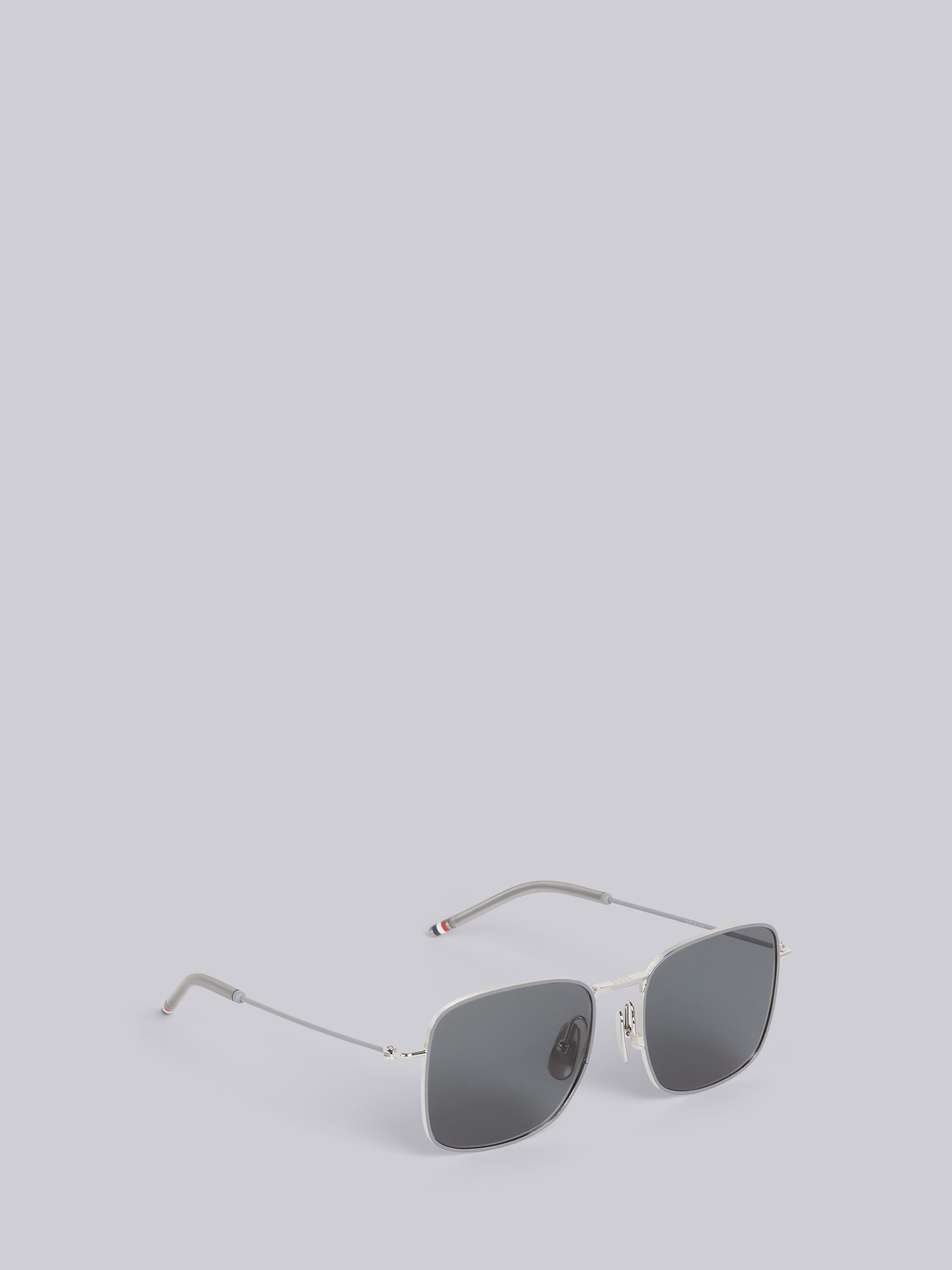 TB117 - Silver Oversized Squared Aviator Sunglasses - 4